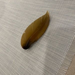 Leather pin